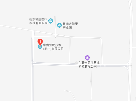中海生物技术（枣庄）有限公司地图位置